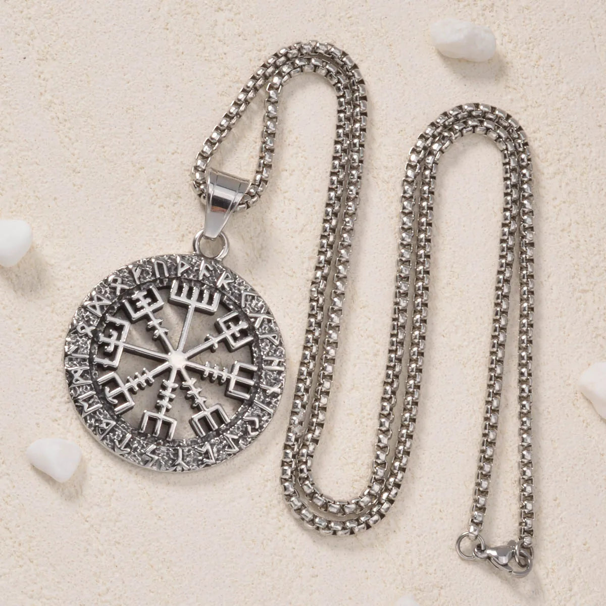 Wolf Animal Pendant Necklace Skeleton Halloween Gift Amulet Pendant Stainless Steel Jewelry Necklace Wearing Festivals Souvenir