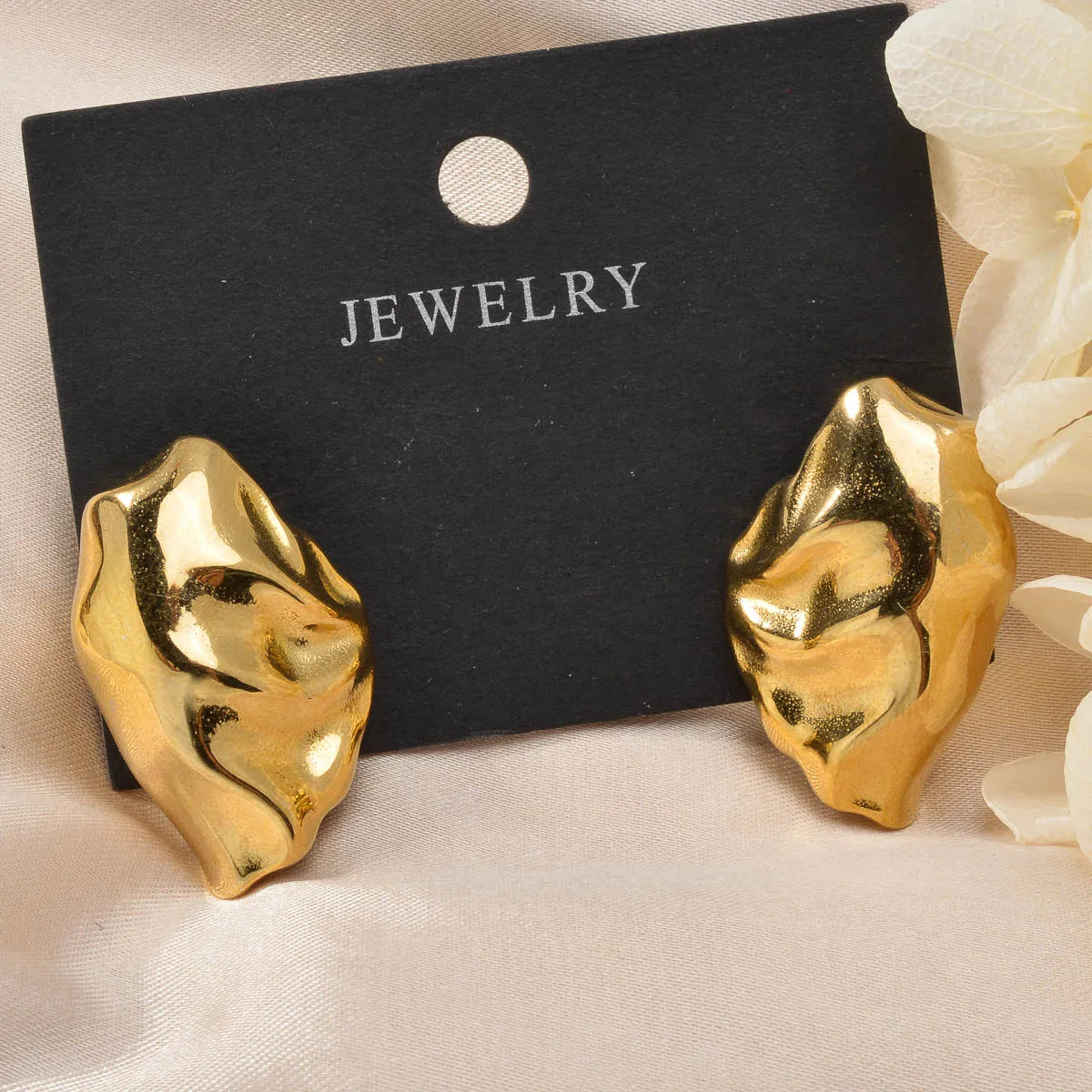 ZEADear Shell Earrings Metal Jewelry Gold Color Earring Stainless Steel Ornaments Accessories Women Birthday Gift for Friends