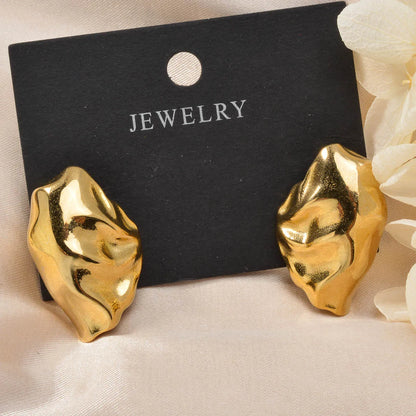 ZEADear Shell Earrings Metal Jewelry Gold Color Earring Stainless Steel Ornaments Accessories Women Birthday Gift for Friends