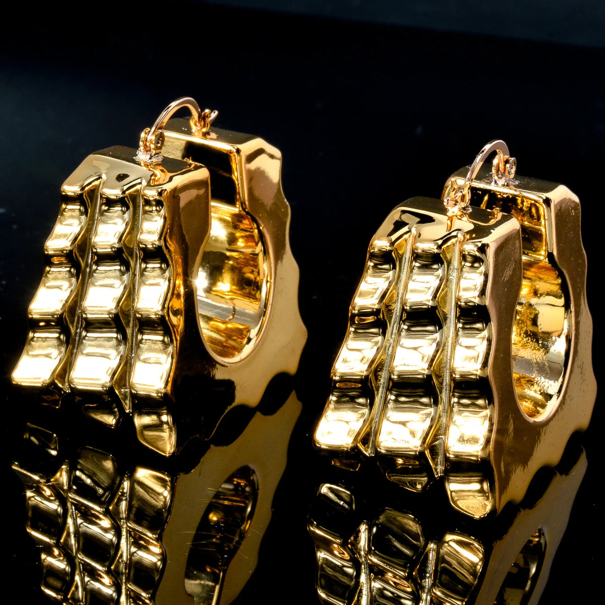 ZeaDear Jewelry Dubai Smooth Chunky Big Earrings Fashion Statements African Hanging Earring For Women Luxury Dinner Jewellery