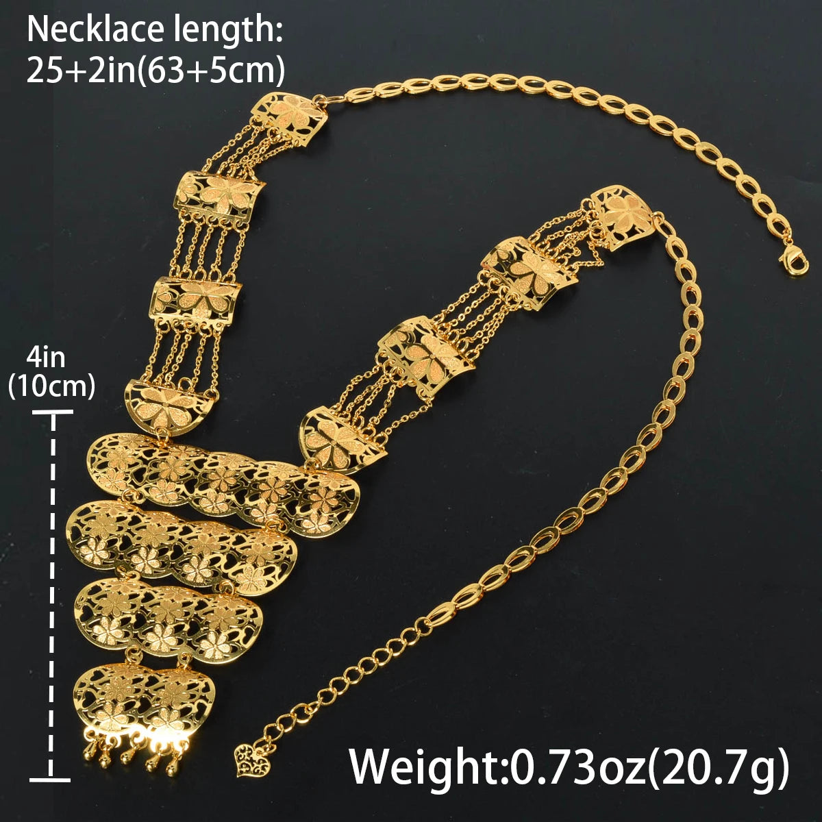 ZEADear Copper Chain Wedding African Necklace Bridal Pendant Gold Color Jewelry Metal Links Party 2024 New Jewellery Luxury