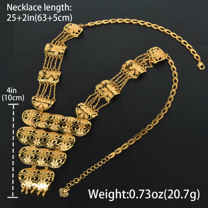 ZEADear Copper Chain Wedding African Necklace Bridal Pendant Gold Color Jewelry Metal Links Party 2024 New Jewellery Luxury