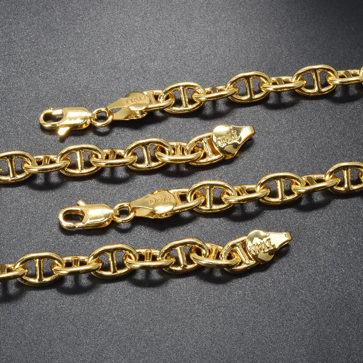 Gold Color Plated Chain Necklace Long Hip Hop for Women Men on The Neck Fashion Jewelry Gift Accessories Choker Valentine