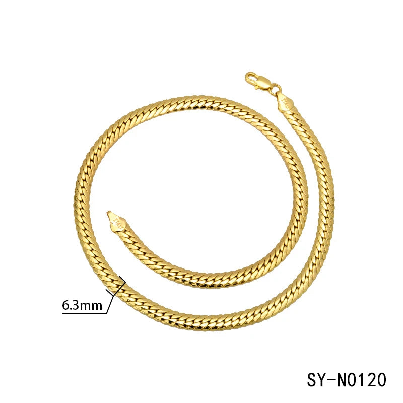ZEADear Jewelry 18K Gold Plated Dubai Chain Necklace For Men Women 2023 New Hiphop Punk Twist Neck Chain Accessaries Party Gift