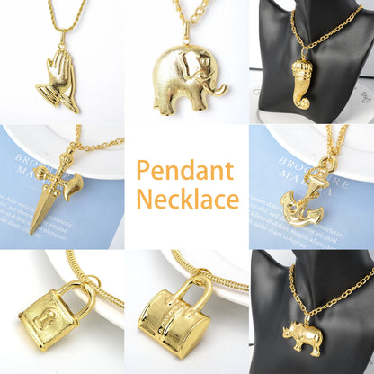 ZEADear Jewelry Cross Geometry Pendant Necklace Animal Punk Charms Neck Chain Gold Plated Accessories Wholesale Daily Jewellery