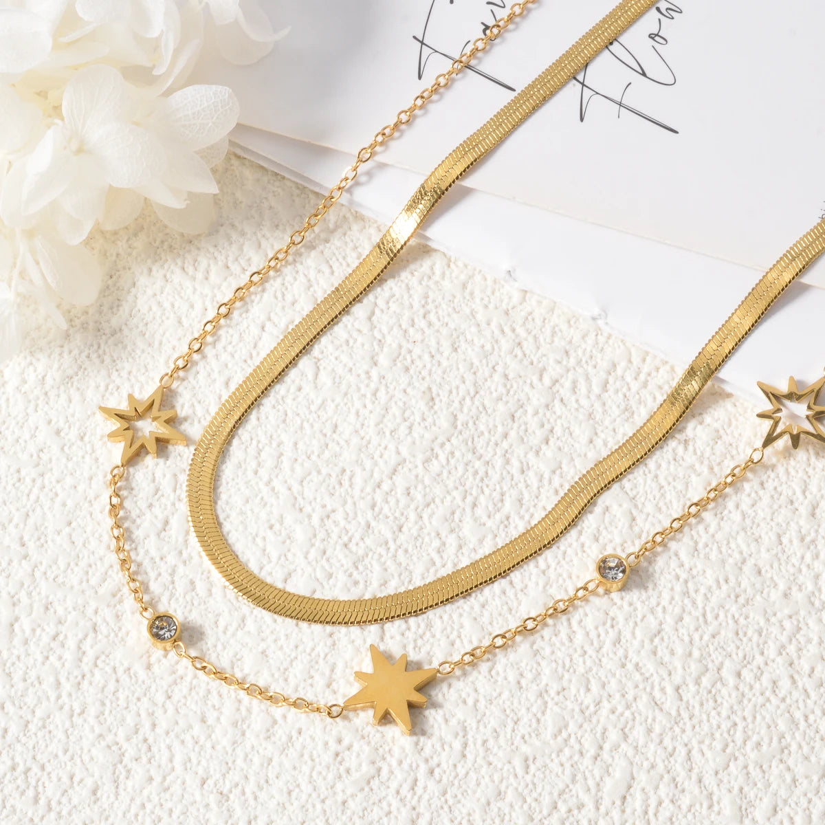 New Style Butterfly Planet Double Chain Layer Necklace Adjustable For Women Fashion Collar Neck Chain Jewelry Accessories Gifts
