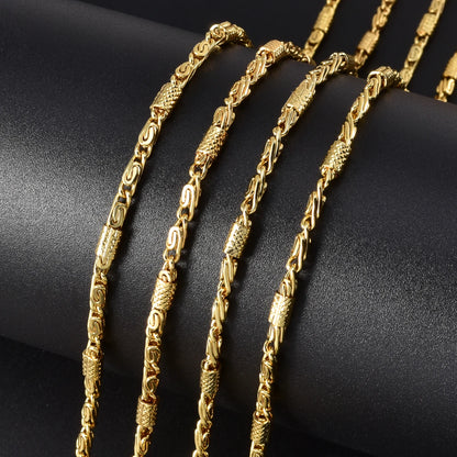 Luxury Gold Plated Chain Necklace for Women Men 2025 Trendy Jewelry Elegant Statement Piece Party Wedding Gift Fashion Accessory