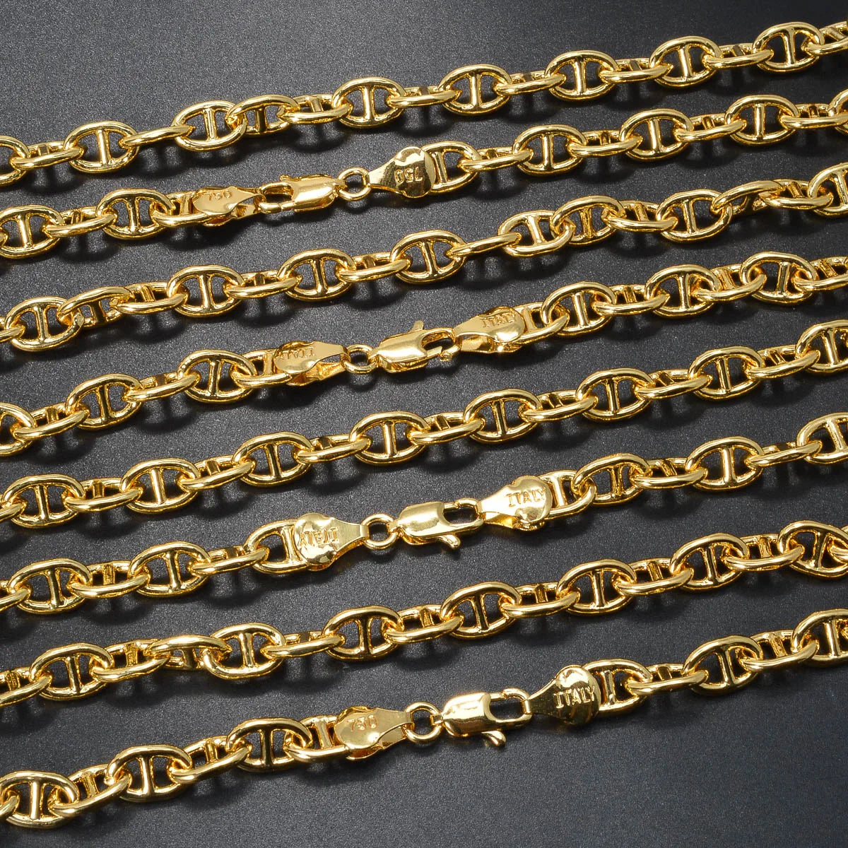 Gold Color Plated Chain Necklace Long Hip Hop for Women Men on The Neck Fashion Jewelry Gift Accessories Choker Valentine