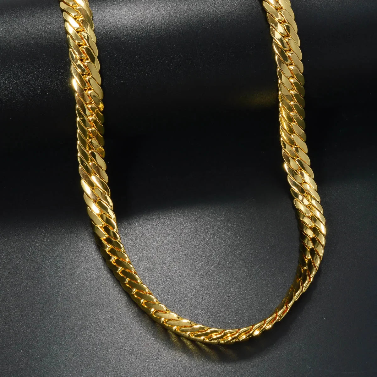 Italy 750 18k gold plated Snake Chain luxury Copper Necklace For Man Jewelry Women Neck Accessories For Friends Gifts