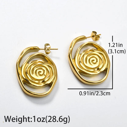 ZEADear Showy Earrings 2024 New Jewelry Sets Gold Color Ornaments Daily Wear Party Stainless Steel Earring Women Female