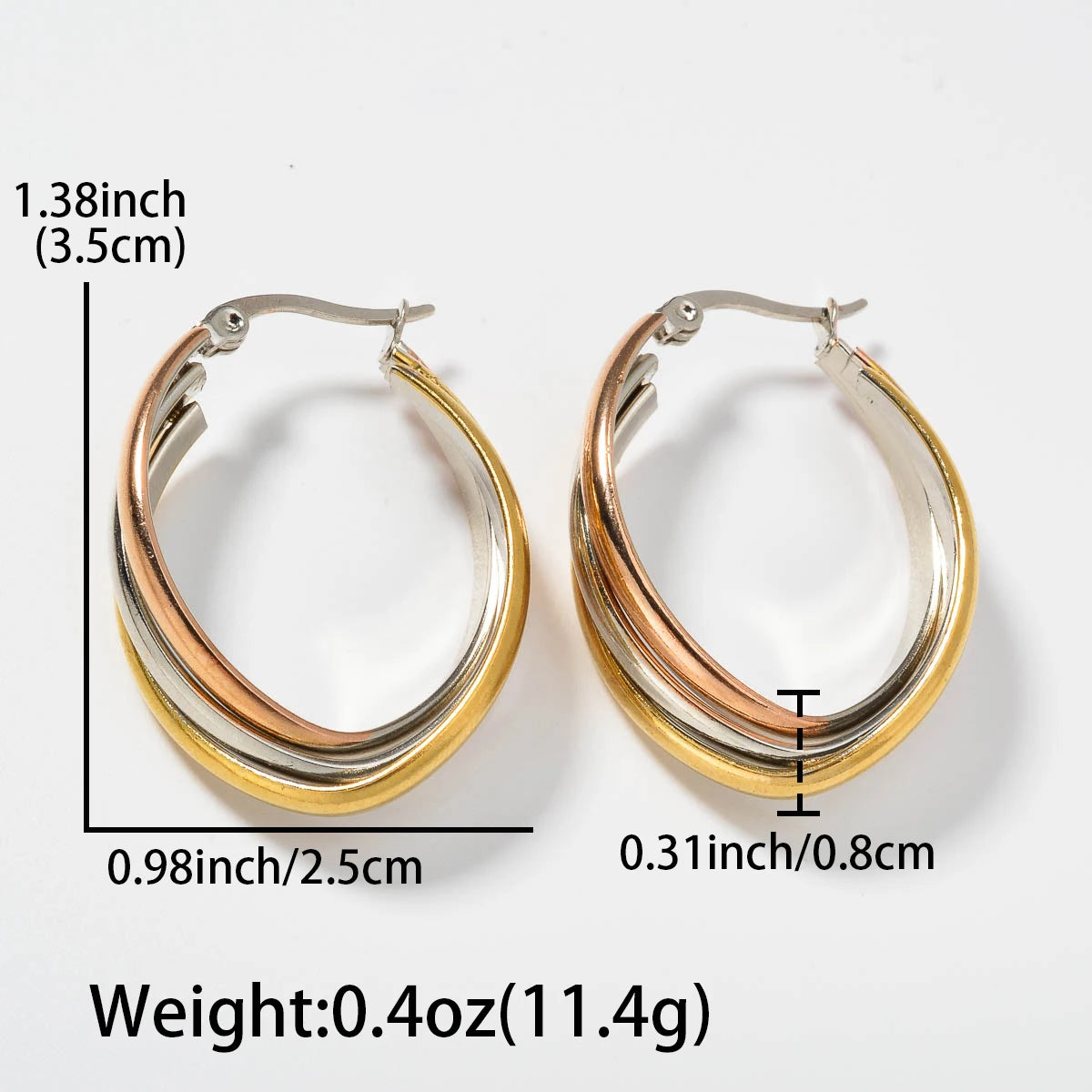 ZEADear Oval Earrings Set New Style Earring for Women Punk Accessory Engagement Anniversary
