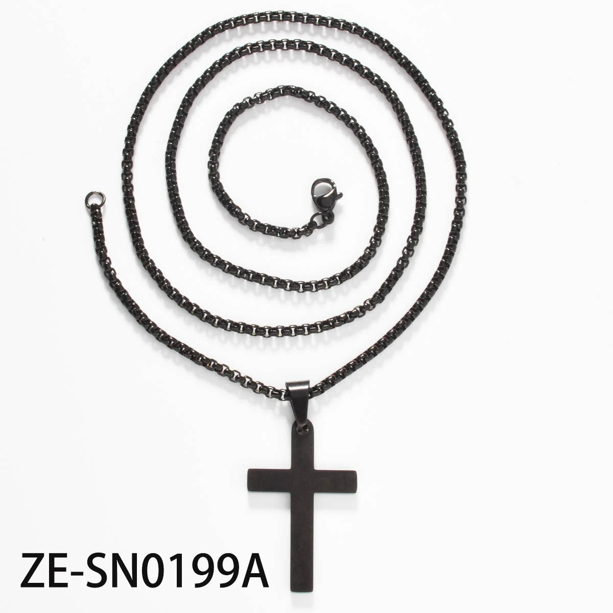 Cross Stainless Steel Necklace Christ Pendant Accessories Necklace Men Women Hip-hop Punk Jewelry Chain Church Club Gifts