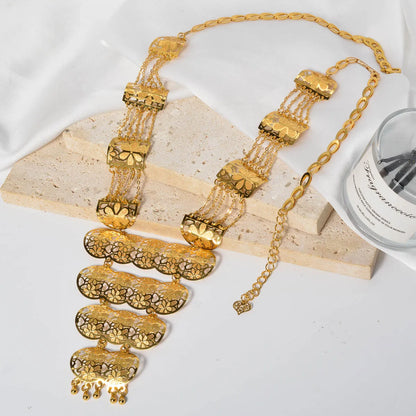 ZEADear Copper Chain Wedding African Necklace Bridal Pendant Gold Color Jewelry Metal Links Party 2024 New Jewellery Luxury