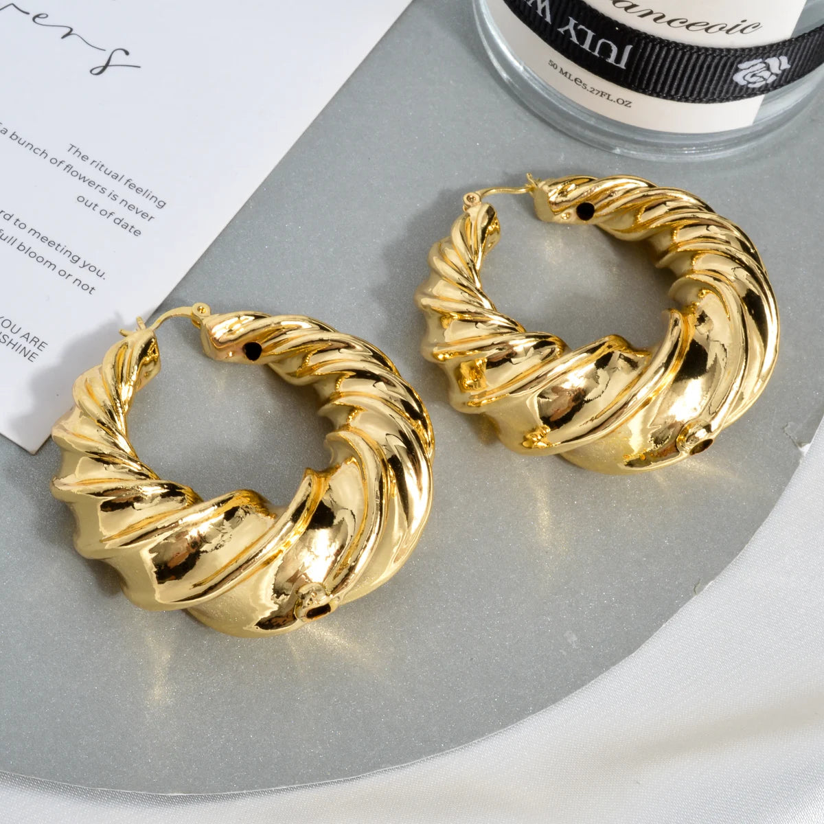 ZEADear Gold Color Geometry Large Earring For Women Italian African Wedding Party Jewelry Ear Jewellery Accessories Wholesale
