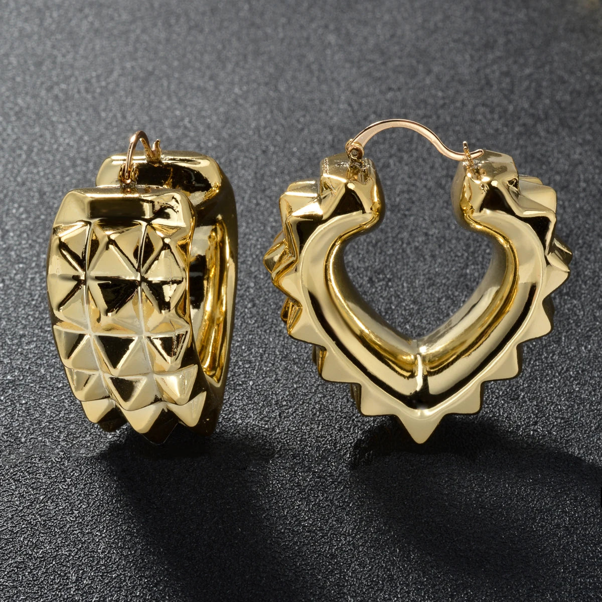 ZEADear Fashion Jewelry Sets Luxury Heart Gold Color Earrings Hoop Earring Women Female Birthday Gift Italian Cuban Turkey