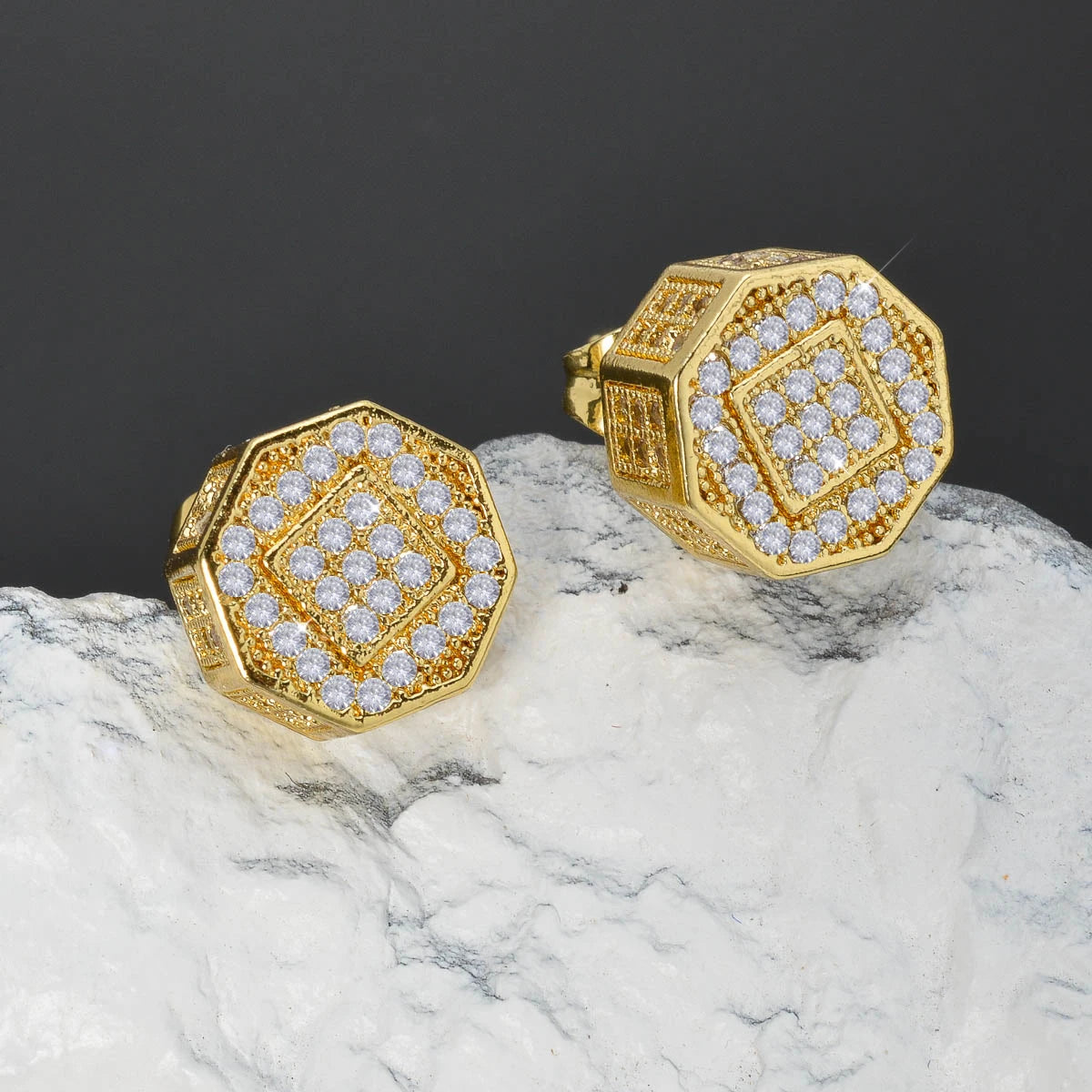 ZEADear Elegant Women Jewelry Bling Earrings Zircon Ornaments Gold Color Earring Wedding Engagement Anniversary Light Luxury