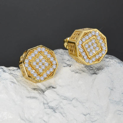 ZEADear Elegant Women Jewelry Bling Earrings Zircon Ornaments Gold Color Earring Wedding Engagement Anniversary Light Luxury