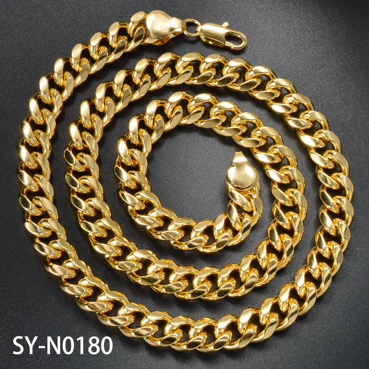 ZEADear Jewelry 2024 18K Gold Plated Big Size Dubai Necklace with Chain for Men Women Hip Hop Necklace Wholesale Accessaries