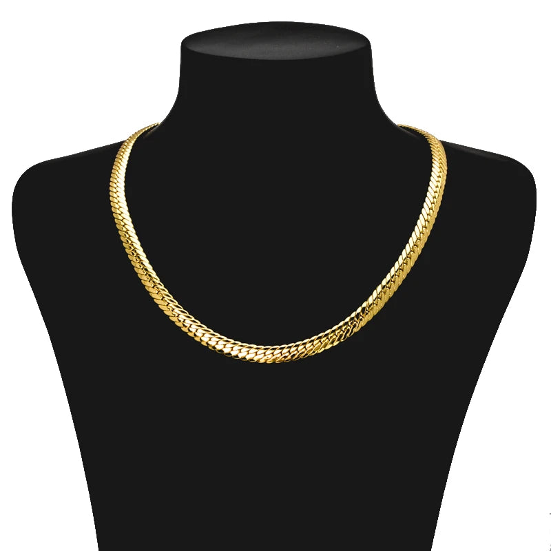 ZEADear Jewelry 18K Gold Plated Dubai Chain Necklace For Men Women 2023 New Hiphop Punk Twist Neck Chain Accessaries Party Gift