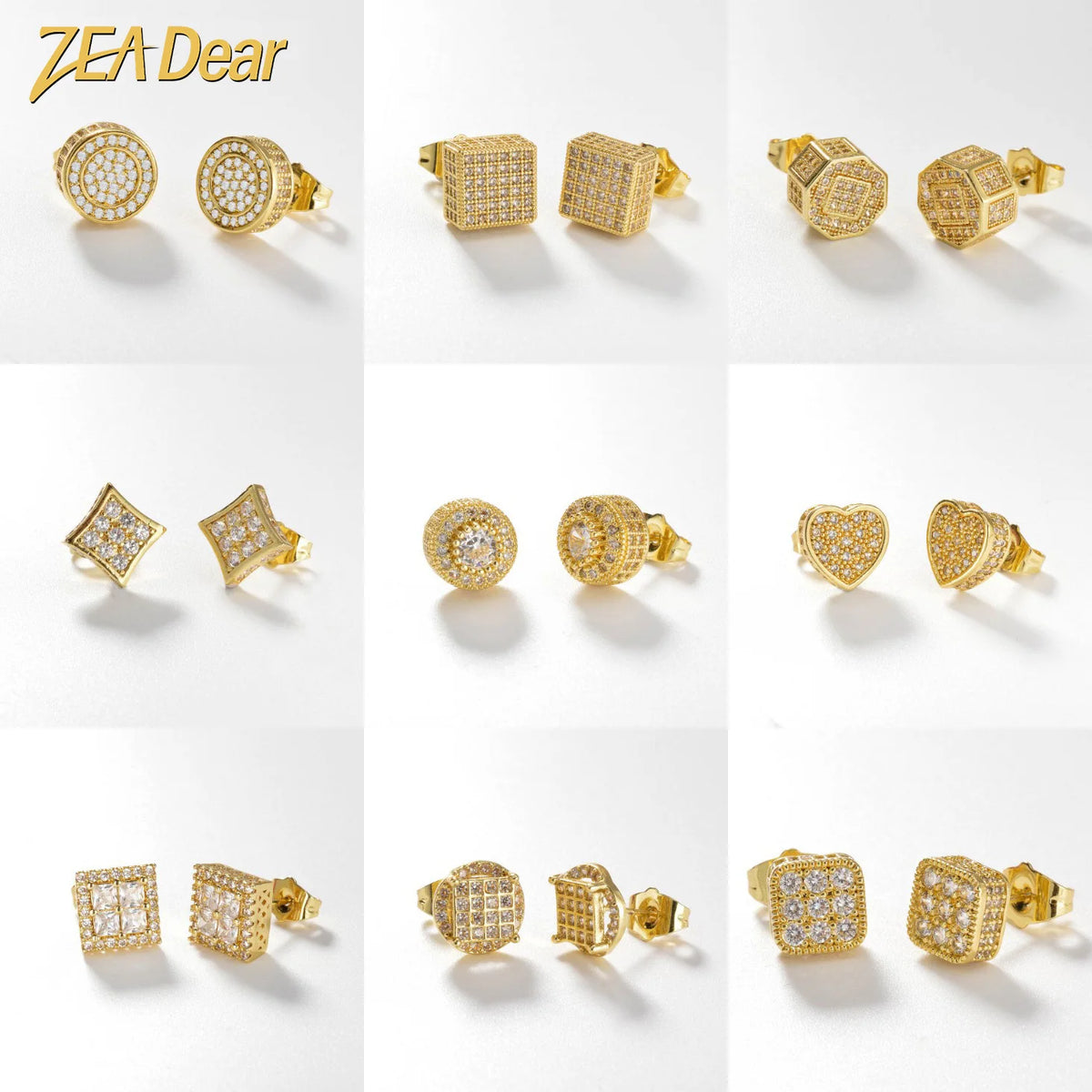 ZEADear High Quality 18k Gold Plated Jewelry Wedding Earrings Birthday Gift New Luxury 2024 Engagement Anniversary
