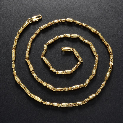 Luxury Gold Plated Chain Necklace for Women Men 2025 Trendy Jewelry Elegant Statement Piece Party Wedding Gift Fashion Accessory
