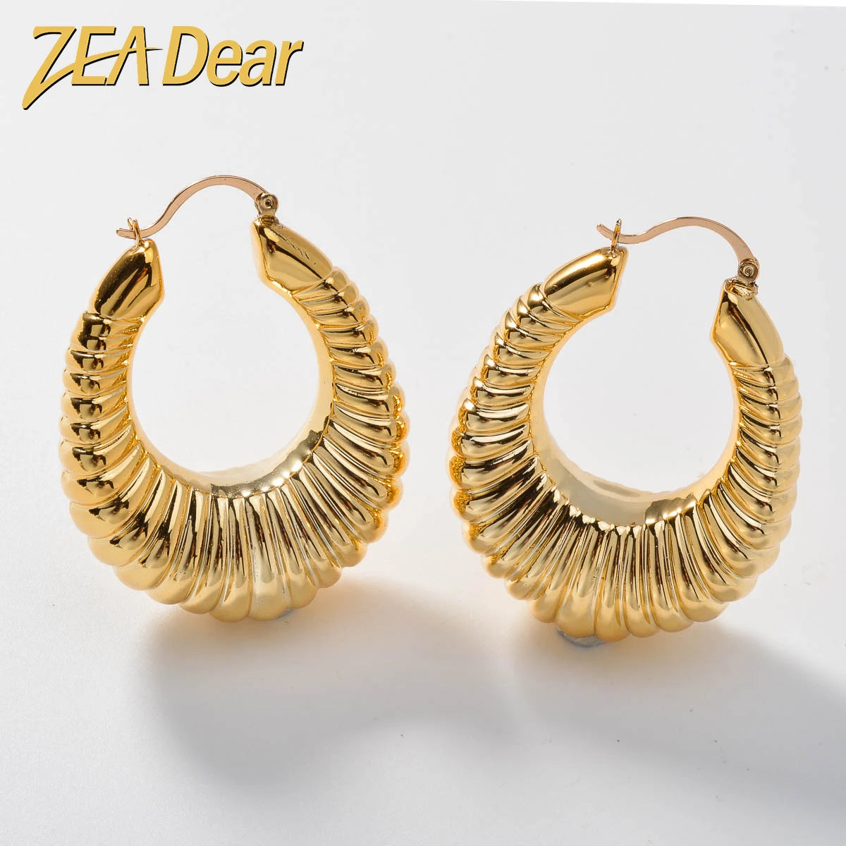 ZEADear Women's Earrings Trendy Jewelry Gold Color Earring New Luxury 2024 Wedding Ear Accessory Party
