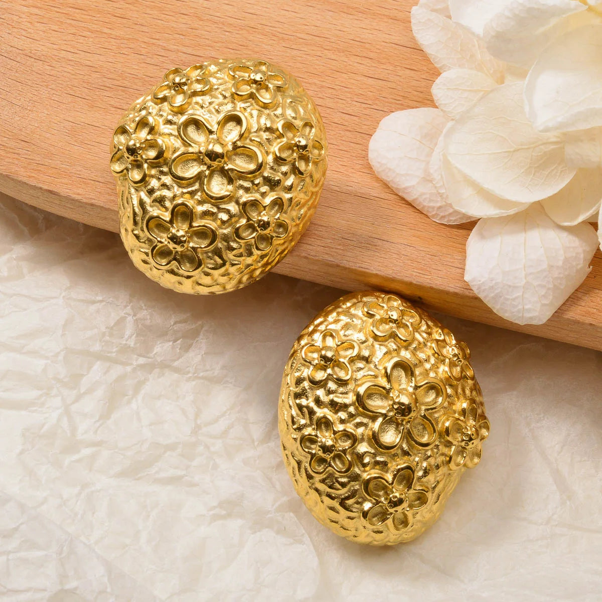 ZEADear Flower Earrings Irregular Ornaments Gold Color Jewelry Sets Bridal Accessories Wedding Engagement Anniversary
