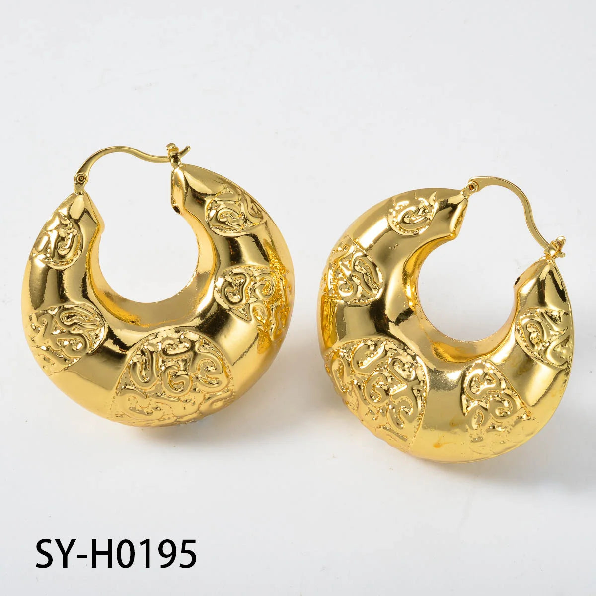 ZEA Dear Dubai Big Earrings For Women 18k Gold Plated Hollow Chunky Statement Hoop Turkey Jewelry Female Party Gift Accessories