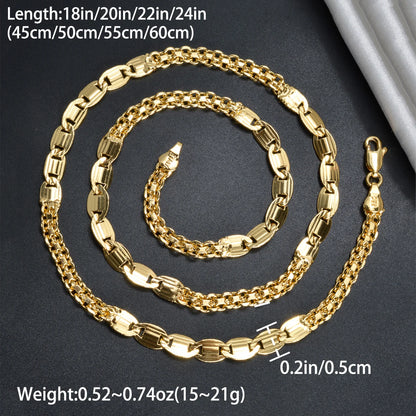 ZEADear Jewelry Hip Hop Chain Necklace for Men Women Basic Punk Copper Long Lock Choker Chain Necklaces Party Jewelry Gifts