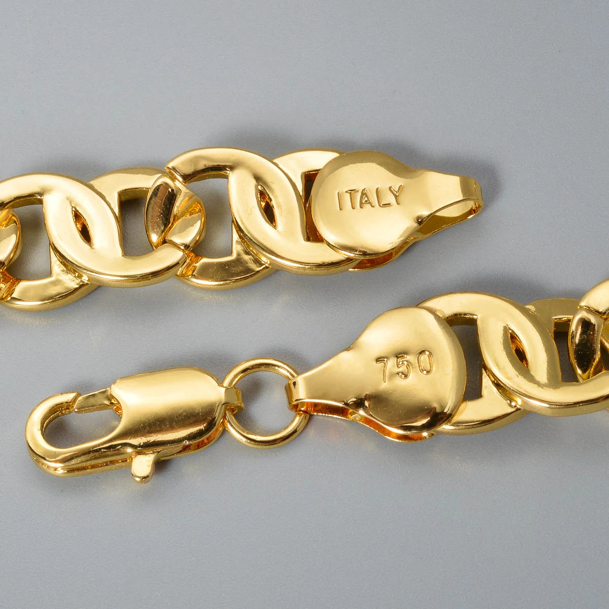 ZEADear Hiphop luxury Italy 750 18k gold plated Copper Link Chain Necklace For Man Jewelry Women Neck Accessories Party Gift
