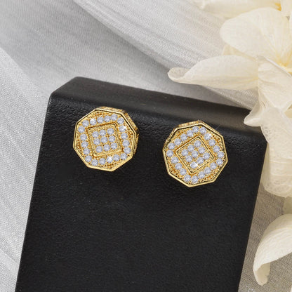 ZEADear Elegant Women Jewelry Bling Earrings Zircon Ornaments Gold Color Earring Wedding Engagement Anniversary Light Luxury