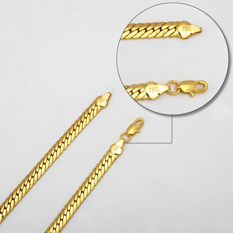 ZEADear Jewelry 18K Gold Plated Dubai Chain Necklace For Men Women 2023 New Hiphop Punk Twist Neck Chain Accessaries Party Gift