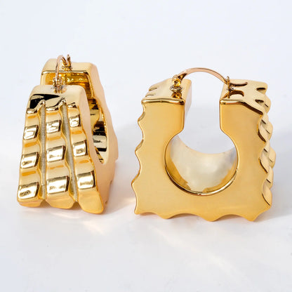 ZeaDear Jewelry Dubai Smooth Chunky Big Earrings Fashion Statements African Hanging Earring For Women Luxury Dinner Jewellery
