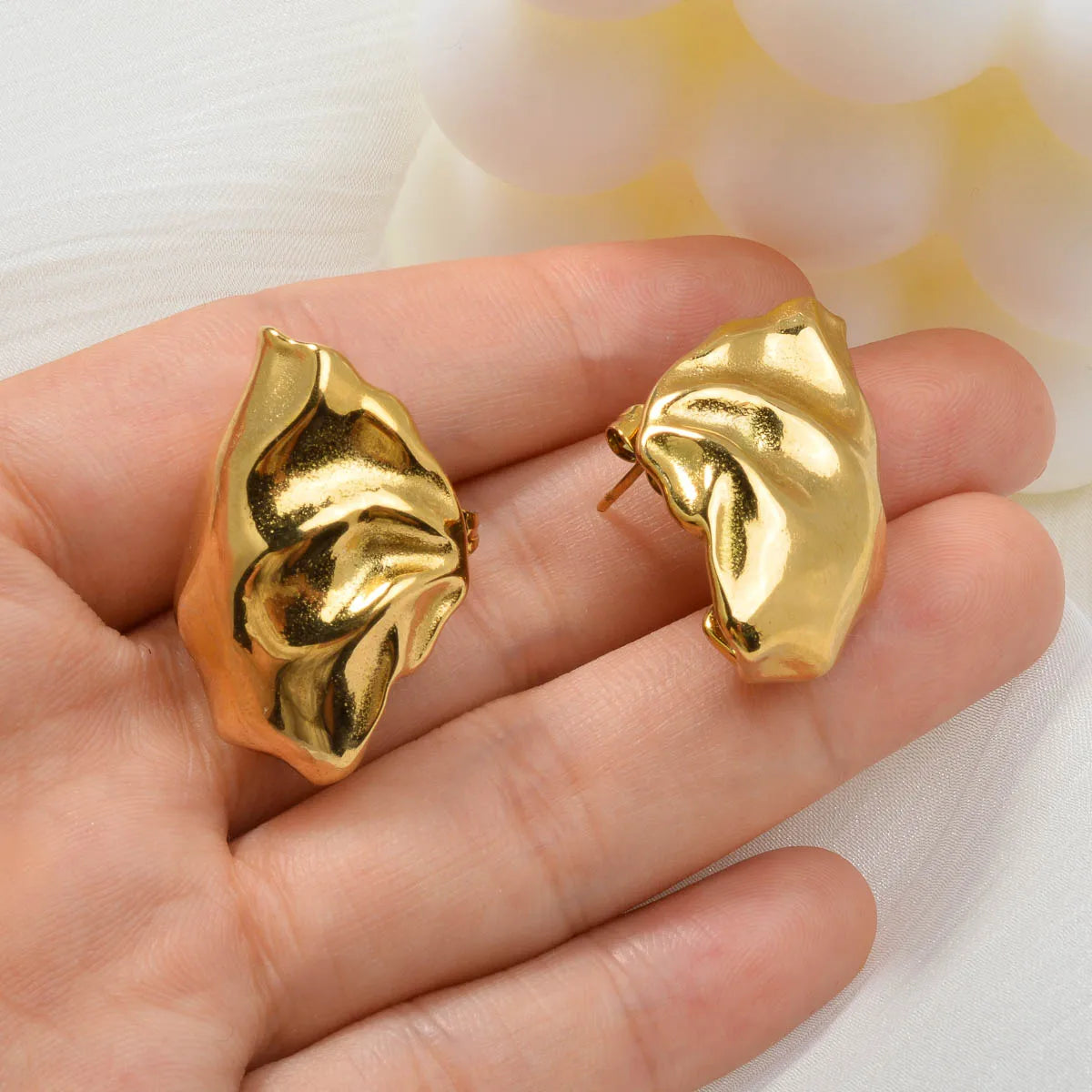 ZEADear Shell Earrings Metal Jewelry Gold Color Earring Stainless Steel Ornaments Accessories Women Birthday Gift for Friends
