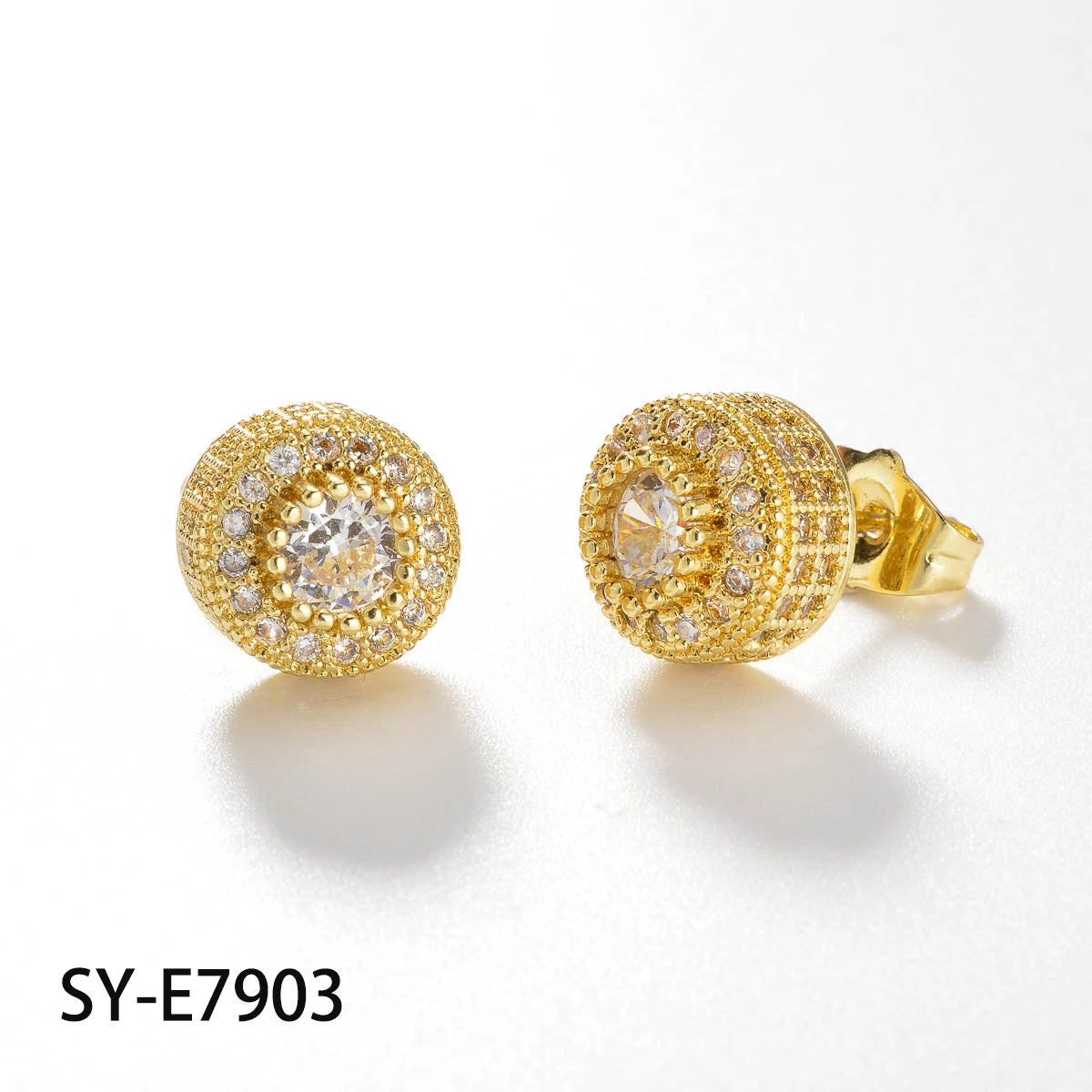ZEADear Zircon Earrings Shiny Accessories Round Earring Light Luxury Elegant Women Jewelry Classic Ornaments Engagement