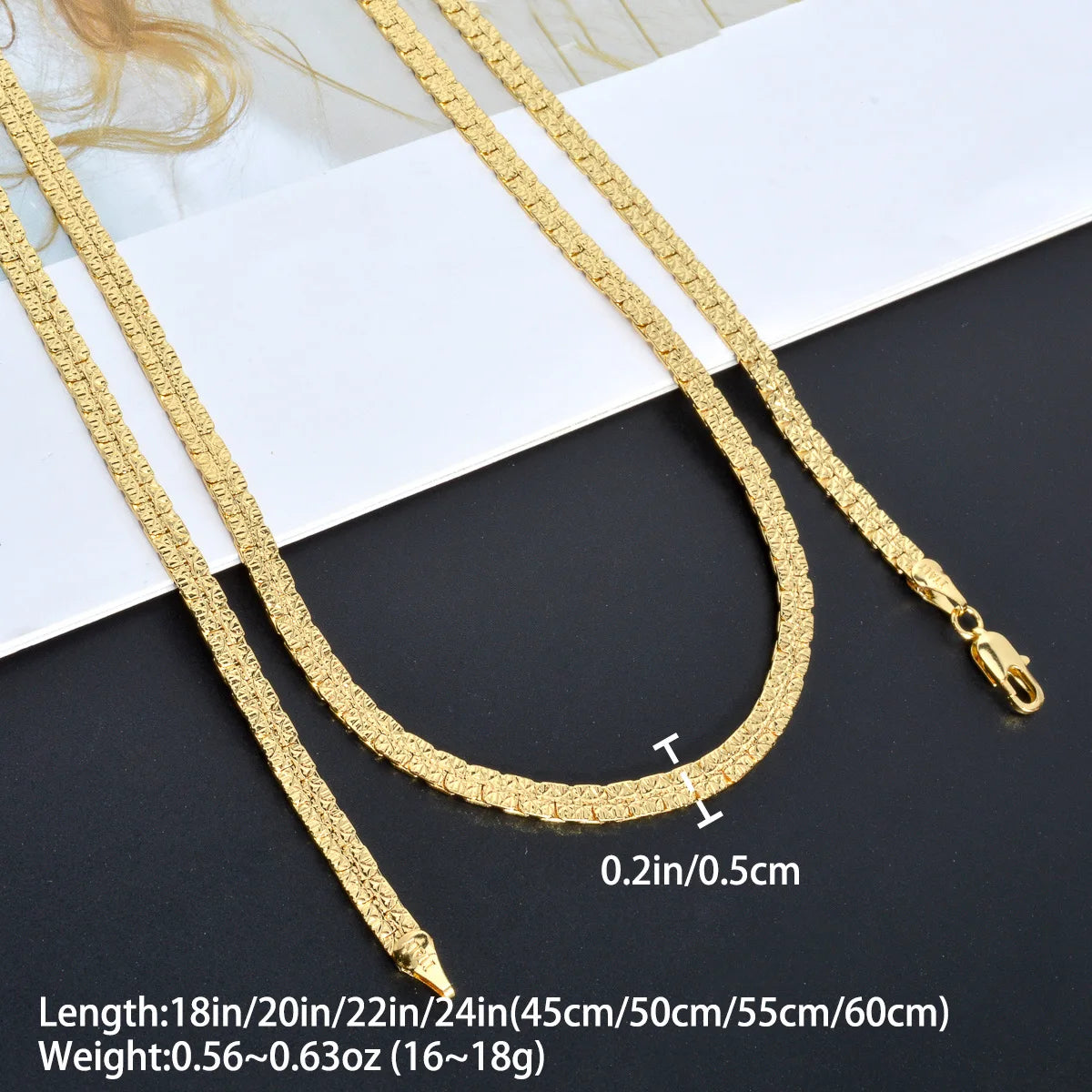 2024 Fashion Copper Necklace Luxury Dubai Gold Plated Jewelry Bridal Wedding Neck Chain Women Accessories Christmas Gift