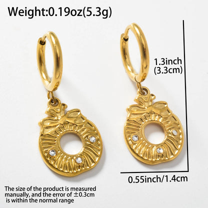 Sun Pendant Drop Earrings Stainless Steel Earrings Women Artistic Wear Display Souvenirs Jewelry Accessories Gifts