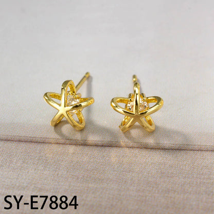 ZEADear Fashion Jewelry Dubai Zircon High Quality 18k Gold Plated Earrings Women Butterfly Ear Accessories Engagement
