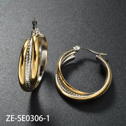 ZEADear Punk Jewelry Hoop Earrings High Quality Stainless Steel Chic Earring Women Girl Gift