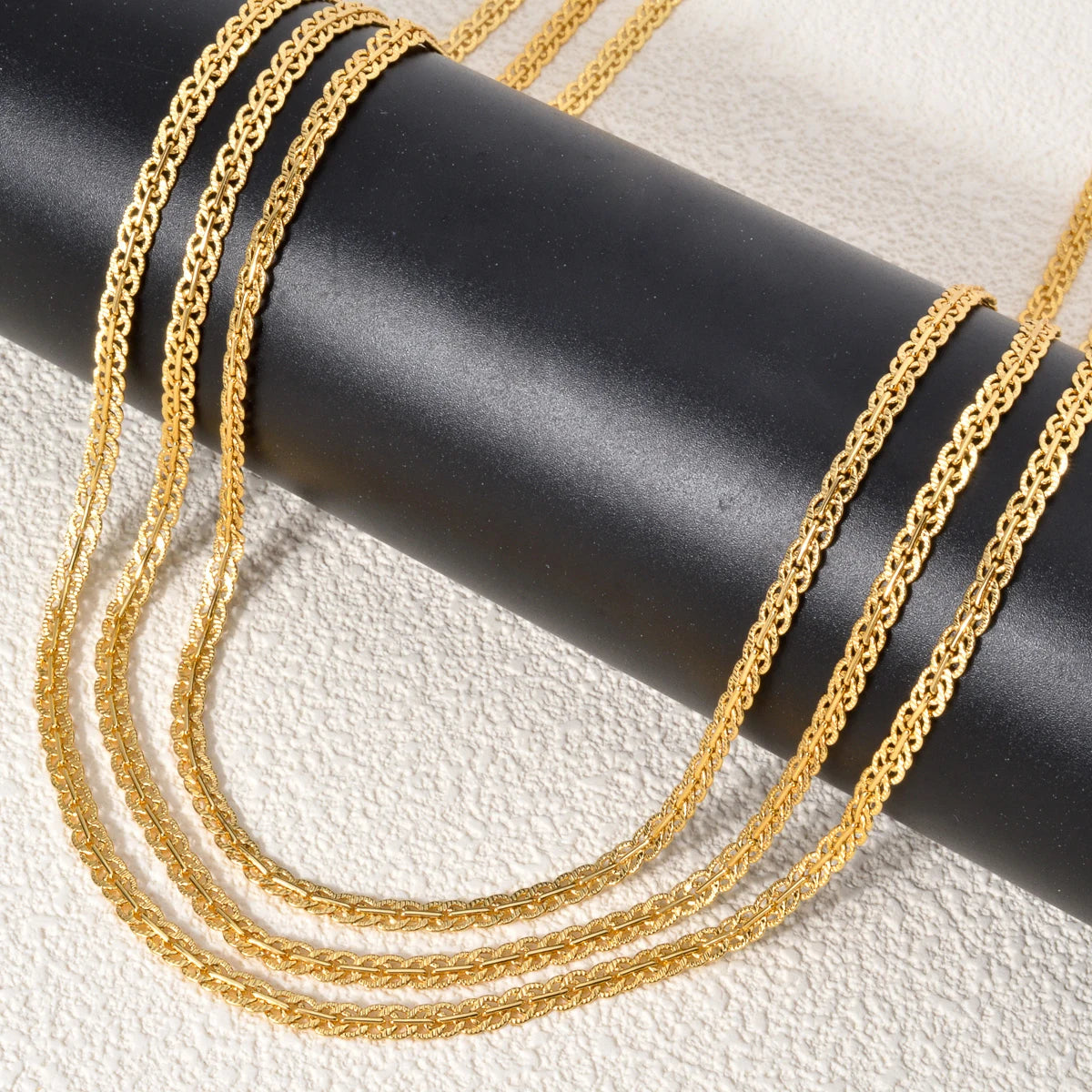 ZEADear Jewelry Long Link Chain Necklace Men Women Gold Color Basic Punk Chain Necklace Accessories Metal Colla Jewellery Gift