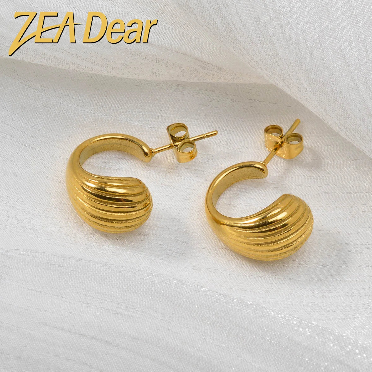 ZEADear Stainless Steel Earrings Good Quality Jewelry Gold Color Earring Women Birthday Gift Engagement Anniversary