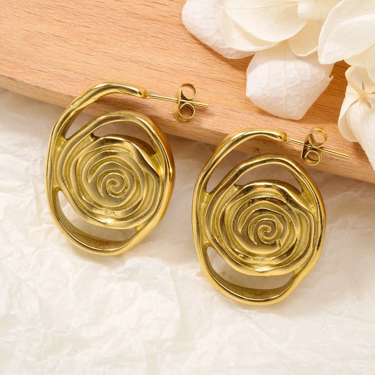 ZEADear Showy Earrings 2024 New Jewelry Sets Gold Color Ornaments Daily Wear Party Stainless Steel Earring Women Female