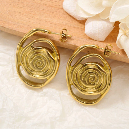 ZEADear Showy Earrings 2024 New Jewelry Sets Gold Color Ornaments Daily Wear Party Stainless Steel Earring Women Female