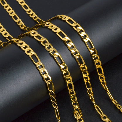 ZEADear Jewelry Cuban Link Chain Necklace Men Women Gold Color Basic Casual Chain Necklace Accessories Minimalist Jewellery Gift