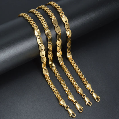 ZEADear Jewelry Hip Hop Chain Necklace for Men Women Basic Punk Copper Long Lock Choker Chain Necklaces Party Jewelry Gifts