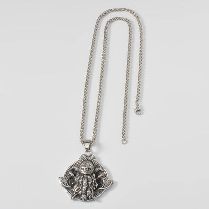 Wolf Animal Pendant Necklace Skeleton Halloween Gift Amulet Pendant Stainless Steel Jewelry Necklace Wearing Festivals Souvenir