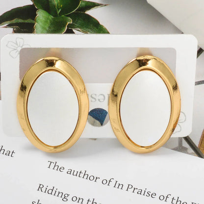 Exquisite Ear Studs Geometric Irregular Heart Stainless Steel Earrings Female Elegant Jewelry Accessories Daily Wear Gift