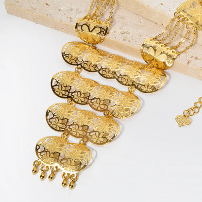 ZEADear Copper Chain Wedding African Necklace Bridal Pendant Gold Color Jewelry Metal Links Party 2024 New Jewellery Luxury