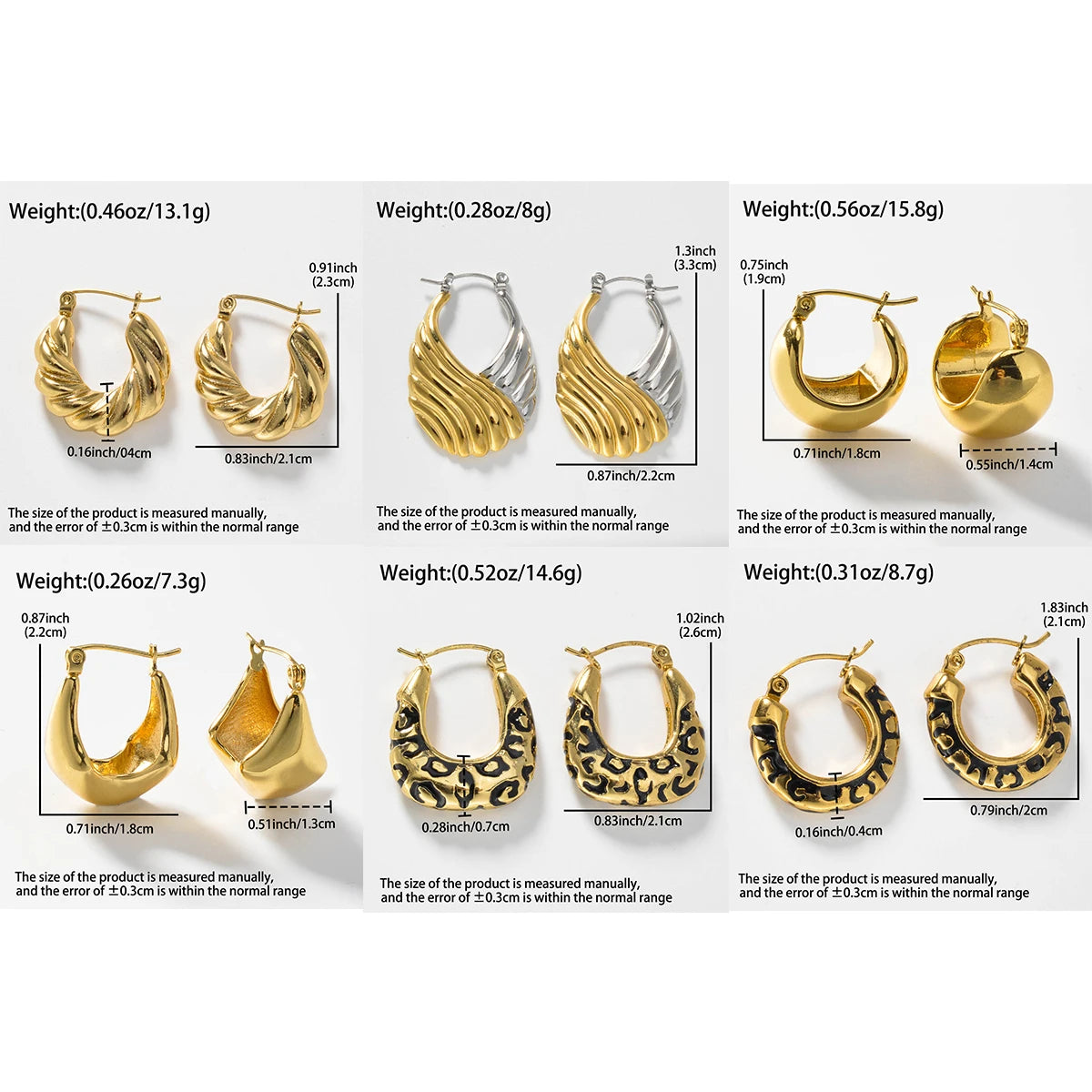 Stainless Steel hoop Earrings Women Cool fashion Jewelry Accessories Perfect Gift for Friends Earrings Wholesale