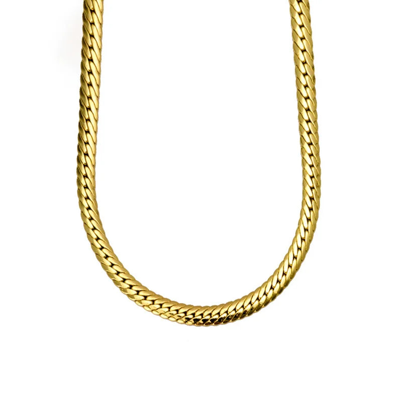 ZEADear Jewelry 18K Gold Plated Dubai Chain Necklace For Men Women 2023 New Hiphop Punk Twist Neck Chain Accessaries Party Gift